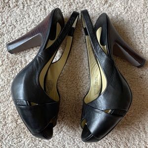ASH open toe leather heels Sz 37